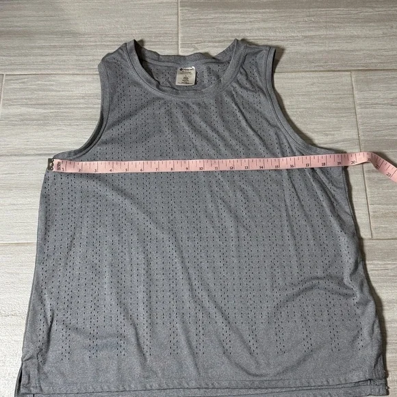 Member’s Mark Set of Three Sleeveless Mesh Tops - Black, Blue, and Gray Large - Picture 6 of 9